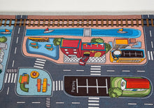59" X 39" Kids' Car Town Road Rug